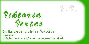 viktoria vertes business card