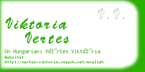 viktoria vertes business card